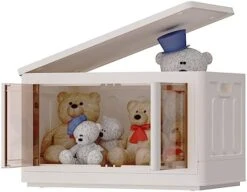 FLEXIMOUNTS 19 Gal Collapsible Plastic Storage Bins, 3-Pack Stackable Storage Bins, Milky White Cube Storage Organizer, Closet Organizers And Storage With Doors, Folding Toy Storage Box -Brabantia Shop 41KZoh2sQPL. AC