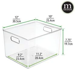 Plastic Storage Organizer Container Bin For Kitchen Organization In Pantry, Cabinet, Countertop Fridge, Refrigerator, And Freezer - Hold Food, Drink, Or Snacks, Ligne Collection, 4 Pack, Clear 15 Plastic Storage Organizer Container Bin For Kitchen Organization In Pantry, Cabinet, Countertop Fridge, Refrigerator, And Freezer - Hold Food, Drink, Or Snacks, Ligne Collection, 4 Pack, Clear -Brabantia Shop 41KfNMpAZML