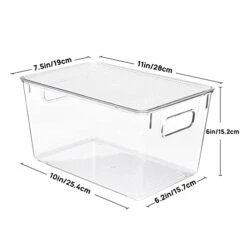 6 Pack Clear Stackable Storage Bins With Lids, Vtopmart Large Plastic Containers With Handle For Pantry Organization And Storage,Perfect For Kitchen, Fridge, Cabinet, Bathroom Organizer -Brabantia Shop 41LOB7VwQ5L