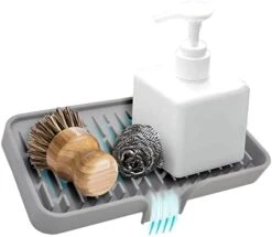 New Silicone Sponge Holder,Dish Soap Holder For Kitchen Counter, Waterproof Sponge Soap Tray For Kitchen Sink Bathroom, Multipurpose Sink Caddy Organizer For Soap Dispenser(Gray, 2 Pack) 26 New Silicone Sponge Holder,Dish Soap Holder For Kitchen Counter, Waterproof Sponge Soap Tray For Kitchen Sink Bathroom, Multipurpose Sink Caddy Organizer For Soap Dispenser(Gray, 2 Pack) -Brabantia Shop 41LOD7uDIhL. AC