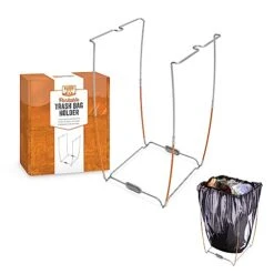 Yukon Gloryâ„¢ Trash Bag Holder | Stainless Steel Support Stand | Camping Bag Holder | Acts As Outdoor Garbage Can | Collapsible Trash Bag Organizer | Includes Carry Bag | 13 Gallon Plastic Bag Holder