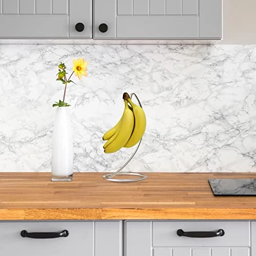 Anana Hanger Modern Banana Holder Tree Stand Hook For Kitchen Countertop, Kitchen Accessories, Chrome Banana Stand 3 Anana Hanger Modern Banana Holder Tree Stand Hook For Kitchen Countertop, Kitchen Accessories, Chrome Banana Stand - Image 3