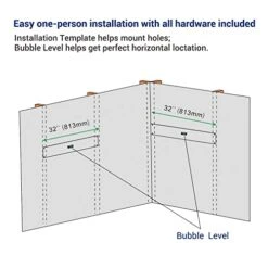 FLEXIMOUNTS 2-Pack 2x4ft Corner Wall Shelving Garage Storage Rack, 24-inch-by-48-inch Floating Shelves, Black -Brabantia Shop 41OnUPiesvL