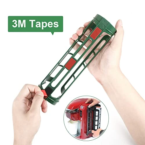 Coffee Pod Holder For Keurig, Wall Mount Side Mount K Cup Storage, Perfect For Small Counters (2 Pack/for 10 Pods, EverGreen) 5 Coffee Pod Holder For Keurig, Wall Mount Side Mount K Cup Storage, Perfect For Small Counters (2 Pack/for 10 Pods, EverGreen) - Image 5