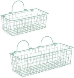 DII Farmhouse Vintage Décor, Wire Wall Basket, Medium, Black, 2 Piece -Brabantia Shop 41Vx0EV5sJL. AC