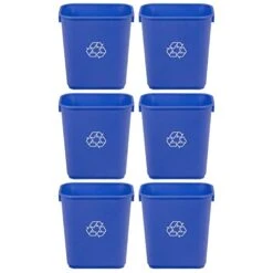AmazonCommercial 10 Gallon Rectangular Commercial Office Wastebasket, W/ Recycle Logo, 1-Pack, Blue 28 AmazonCommercial 10 Gallon Rectangular Commercial Office Wastebasket, W/ Recycle Logo, 1-Pack, Blue -Brabantia Shop 41Wf3uErKkL