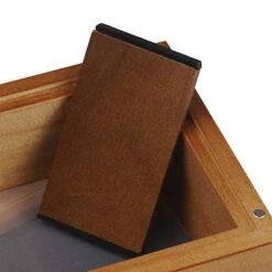 3x5” Glass Top Box In Natural | Premium Wooden Box Perfect For Sifter - Monofilament Mesh Screen - Glass Base Tray - Prep Card - Pollen Catcher - Storage Divider 8 3x5” Glass Top Box In Natural | Premium Wooden Box Perfect For Sifter - Monofilament Mesh Screen - Glass Base Tray - Prep Card - Pollen Catcher - Storage Divider -Brabantia Shop 41Y52gZeikL
