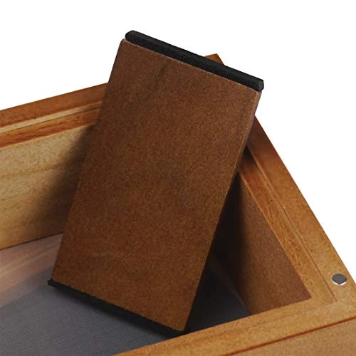 3x5” Glass Top Box In Natural | Premium Wooden Box Perfect For Sifter - Monofilament Mesh Screen - Glass Base Tray - Prep Card - Pollen Catcher - Storage Divider 3 3x5” Glass Top Box In Natural | Premium Wooden Box Perfect For Sifter - Monofilament Mesh Screen - Glass Base Tray - Prep Card - Pollen Catcher - Storage Divider - Image 3