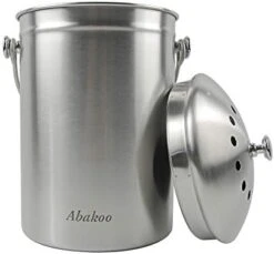 Abakoo 1.8 Gallon Compost Bin 304 Stainless Steel Kitchen Composter Waste Pail Indoor Countertop Kitchen Recycling Bin Pail - Includes 2 Filters 12 Abakoo 1.8 Gallon Compost Bin 304 Stainless Steel Kitchen Composter Waste Pail Indoor Countertop Kitchen Recycling Bin Pail - Includes 2 Filters -Brabantia Shop 41YOrNtJTqL. AC