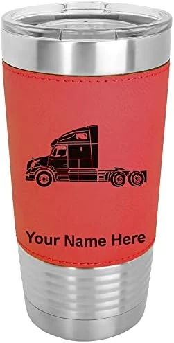LaserGram 20oz Vacuum Insulated Tumbler Mug, Truck Cab, Personalized Engraving Included (Faux Leather, Gray) 14 LaserGram 20oz Vacuum Insulated Tumbler Mug, Truck Cab, Personalized Engraving Included (Faux Leather, Gray) - Image 14