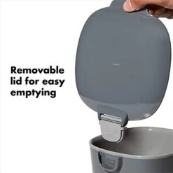 OXO Good Grips Easy-Clean Compost Bin, Charcoal - 0.75 GAL -Brabantia Shop 41YcpCZLkvL