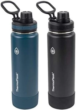 ThermoFlask Double Wall Vacuum Insulated Stainless Steel Kids Water Bottle With Straw Lid, 14 Ounce, 2-pack, Punch/Eggplant -Brabantia Shop 41Yu95CZoLL. AC