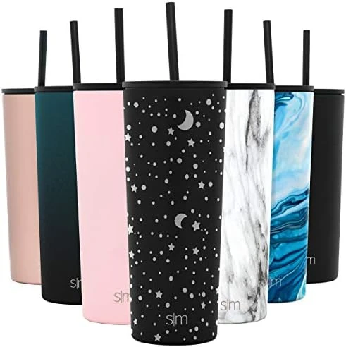 Simple Modern Insulated Tumbler With Lid And Straw | Iced Coffee Cup Reusable Stainless Steel Water Bottle Travel Mug | Gifts For Women Men Her Him | Classic Collection | 24oz | Rose Gold 8 Simple Modern Insulated Tumbler With Lid And Straw | Iced Coffee Cup Reusable Stainless Steel Water Bottle Travel Mug | Gifts For Women Men Her Him | Classic Collection | 24oz | Rose Gold - Image 8