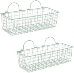 DII Farmhouse Vintage Décor, Wire Wall Basket, Medium, Black, 2 Piece -Brabantia Shop 41aG7vW3PYL. AC