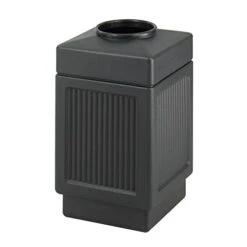 Safco Products Canmeleon Outdoor/Indoor Recessed Panel Trash/Garbage Can 9476BL; Black; Decorative Fluted Panels; 38-Gallon Capacity 28 Safco Products Canmeleon Outdoor/Indoor Recessed Panel Trash/Garbage Can 9476BL; Black; Decorative Fluted Panels; 38-Gallon Capacity -Brabantia Shop 41aR3s0h JL