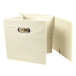 Zeller 32 X 32 X 32 Cm Storage Box, Beige/Fleece -Brabantia Shop 41ayye4m7dL