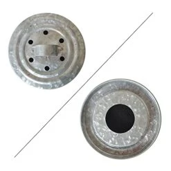 Abakoo Stainless Steel Compost Bin - Premium Grade 304 Stainless Steel Kitchen Composter - Includes 4 Charcoal Filter, Indoor Countertop Kitchen Recycling Bin Pail (1.0 Gallon (Galvanized)) -Brabantia Shop 41baEBTxlfL