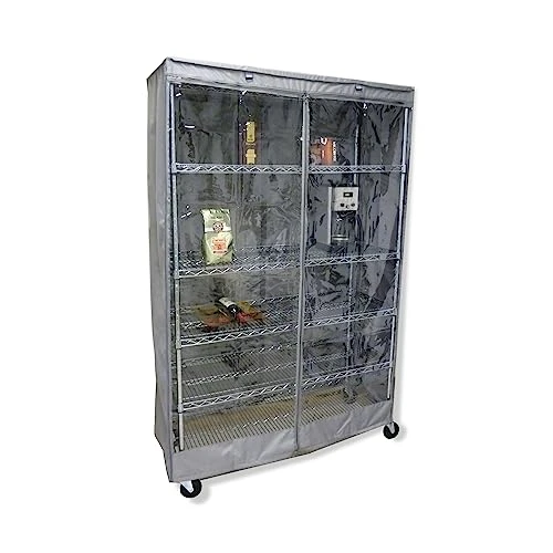 Storage Shelving Unit Cover, Fits Racks 48" Wx18 Dx72 H One Side See Through Panel (Cover Only) 1 Storage Shelving Unit Cover, Fits Racks 48" Wx18 Dx72 H One Side See Through Panel (Cover Only)