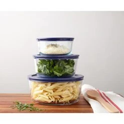 Pyrex Simply Store 6-Pc Glass Food Storage Container Set With Lid, 7-Cup, 4-Cup, & 2-Cup Round Glass Storage Containers With Lid, BPA-Free Lid, Dishwasher, Microwave And Freezer Safe 13 Pyrex Simply Store 6-Pc Glass Food Storage Container Set With Lid, 7-Cup, 4-Cup, & 2-Cup Round Glass Storage Containers With Lid, BPA-Free Lid, Dishwasher, Microwave And Freezer Safe -Brabantia Shop 41dHW9zVB3L
