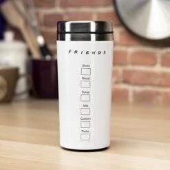 Paladone FRIENDS Central Perk Travel Mug, Insulated Stainless Steel, 450ml -Brabantia Shop 41do6FPY6KL