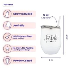 Stainless Steel Bride Engraved Tumbler Cup With Lid And Straw For Bride To Be - Gift For The Bride - Bridal Shower - Wedding - Engagement Party - Bachelorette Travel Tumbler - Travel Mug For Bride 13 Stainless Steel Bride Engraved Tumbler Cup With Lid And Straw For Bride To Be - Gift For The Bride - Bridal Shower - Wedding - Engagement Party - Bachelorette Travel Tumbler - Travel Mug For Bride -Brabantia Shop 41eAHuWi5eL