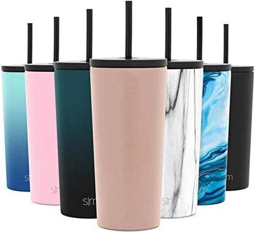 Simple Modern Insulated Tumbler With Lid And Straw | Iced Coffee Cup Reusable Stainless Steel Water Bottle Travel Mug | Gifts For Women Men Her Him | Classic Collection | 20oz | Sweet Taffy 6 Simple Modern Insulated Tumbler With Lid And Straw | Iced Coffee Cup Reusable Stainless Steel Water Bottle Travel Mug | Gifts For Women Men Her Him | Classic Collection | 20oz | Sweet Taffy - Image 6