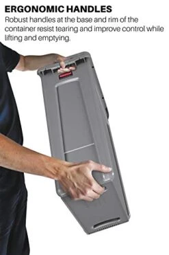 Rubbermaid Commercial Products Slim Jim Plastic Rectangular Recycling Bin With Venting Channels, 23 Gallon, Blue Recycling (FG354007BLUE) 16 Rubbermaid Commercial Products Slim Jim Plastic Rectangular Recycling Bin With Venting Channels, 23 Gallon, Blue Recycling (FG354007BLUE) -Brabantia Shop 41ejuBrhKFL