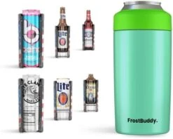 Frost Buddy Universal Can Cooler - Fits All - Stainless Steel Can Cooler For 12 Oz & 16 Oz Regular Or Slim Cans & Bottles - Stainless Steel (Camo Flag) -Brabantia Shop 41esAtQRSXL. AC