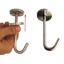 Banana Hanger Banana Hook Banana Organizer (Stainless Steel) Under Cabinet Hook For Bananas Or Heavyweight Kitchen Items. Screws Included. -Brabantia Shop 41fMXHdByXL