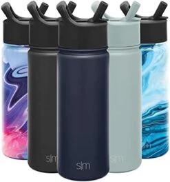 Simple Modern Water Bottle With Straw Lid Vacuum Insulated Stainless Steel Metal Thermos Bottles | Reusable Leak Proof BPA-Free Flask For Gym, Travel, Sports | Summit Collection | 22oz Deep Ocean Blue -Brabantia Shop 41fa1A7sfYL. AC