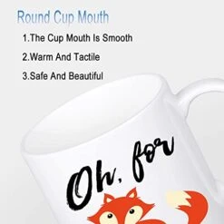 Funny Coffee Mug, Fox Tea Cup 11 Oz, Cute Birthday Gifts For Men, Women, Dad Or Mom - Perfect Idea For Office Coworker, Employee, Boss And Friends 10 Funny Coffee Mug, Fox Tea Cup 11 Oz, Cute Birthday Gifts For Men, Women, Dad Or Mom - Perfect Idea For Office Coworker, Employee, Boss And Friends -Brabantia Shop 41gFmXwJ96L