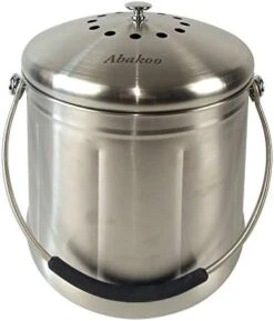 Abakoo 1.8 Gallon Compost Bin 304 Stainless Steel Kitchen Composter Waste Pail Indoor Countertop Kitchen Recycling Bin Pail - Includes 2 Filters 13 Abakoo 1.8 Gallon Compost Bin 304 Stainless Steel Kitchen Composter Waste Pail Indoor Countertop Kitchen Recycling Bin Pail - Includes 2 Filters -Brabantia Shop 41h3yBmgmkL. AC