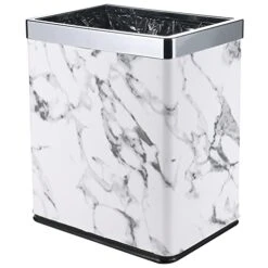 Huaqinglian Small Office Trash Can Bedroom Wastebasket,Rectangle Slim Bathroom Kitchen Garbage Can 2.6Gallon(Black Marble) 21 Huaqinglian Small Office Trash Can Bedroom Wastebasket,Rectangle Slim Bathroom Kitchen Garbage Can 2.6Gallon(Black Marble) -Brabantia Shop 41hKtus6AoL