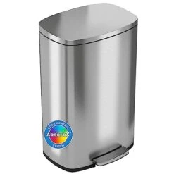 ITouchless SoftStep 13.2 Gallon Kitchen Step Trash Can With Odor Filter, 50 Liter Rose Gold Stainless Steel Pedal Garbage Bin For Home, Office, Business, Silent And Gentle Lid Open And Close, 13 Gal -Brabantia Shop 41hie3opfML