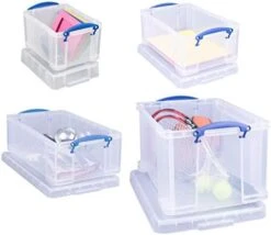 Really Useful 48 + 12 + 9 + 3 Litre Storage Box, Clear, Starter Pack -Brabantia Shop 41hvNvkCtNL. AC