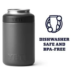 YETI Rambler 12 Oz. Colster Can Insulator For Standard Size Cans, Charcoal (NO CAN INSERT) -Brabantia Shop 41ioP0rznrL