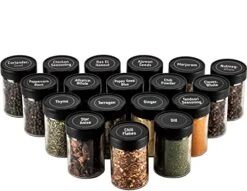 3” Glass Spice Jars 3 Fluid Ounces- 18 Pack