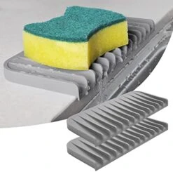 New Silicone Sponge Holder,Dish Soap Holder For Kitchen Counter, Waterproof Sponge Soap Tray For Kitchen Sink Bathroom, Multipurpose Sink Caddy Organizer For Soap Dispenser(Gray, 2 Pack) 25 New Silicone Sponge Holder,Dish Soap Holder For Kitchen Counter, Waterproof Sponge Soap Tray For Kitchen Sink Bathroom, Multipurpose Sink Caddy Organizer For Soap Dispenser(Gray, 2 Pack) -Brabantia Shop 41j2DmmhD4L. AC