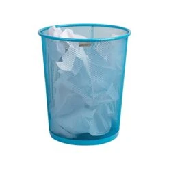 Mind Reader Garbage Waste Basket Recycling Bin Set, Round Metal Mesh, Black -Brabantia Shop 41k8GQaf89L