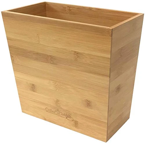 Bamboo Waste Basket | Waste Basket For Bathroom | Waste Basket For Office | Great Office Trash Cans For Near Desk | Bathroom Trash Can | Bedroom Trash Can | Trash Can Small Wastebasket Bamboo Decor (1, 10,6" X 5.75" X 10") 5 Bamboo Waste Basket | Waste Basket For Bathroom | Waste Basket For Office | Great Office Trash Cans For Near Desk | Bathroom Trash Can | Bedroom Trash Can | Trash Can Small Wastebasket Bamboo Decor (1, 10,6" X 5.75" X 10") - Image 5