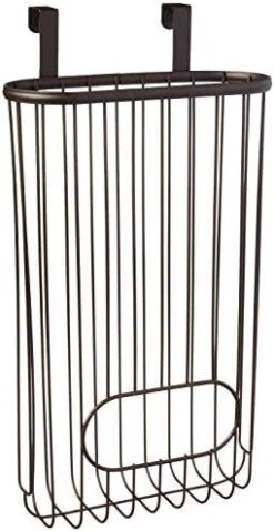 Spectrum Ashley Over The Cabinet Plastic Bag Holder (Satin Nickel Powder Coat) - Grocery & Recycling Bag Dispenser For Kitchen, Bathroom, Under Sink, Home, & Apartment Organization 12 Spectrum Ashley Over The Cabinet Plastic Bag Holder (Satin Nickel Powder Coat) - Grocery & Recycling Bag Dispenser For Kitchen, Bathroom, Under Sink, Home, & Apartment Organization -Brabantia Shop 41le9IBllqL. AC