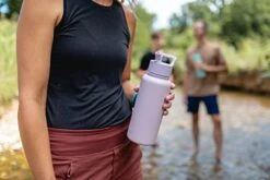 Simple Modern Water Bottle With Straw And Chug Lid Vacuum Insulated Stainless Steel Metal Thermos Bottles | Reusable Leak Proof BPA-Free Flask For Sports | Summit Collection | 32oz, Almond Birch -Brabantia Shop 41mNgX4ZFOL 1