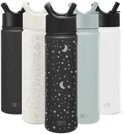 Simple Modern Water Bottle With Straw Lid Vacuum Insulated Stainless Steel Metal Thermos Bottles | Reusable Leak Proof BPA-Free Flask For Gym, Travel, Sports | Summit Collection | 22oz Deep Ocean Blue -Brabantia Shop 41mW4dZTxlL. AC