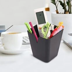 Hanging Cup Holder 6-Pack Little Hanging Bucket For Utility Rolling Cart Shelves Storage Basket For Kitchen Bathroom Desktop Small Organizer For Make UP Brush Pencil Tool (Black) -Brabantia Shop 41n0TJ7VmvL