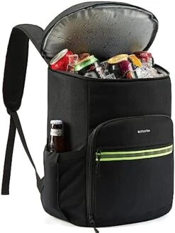 BOSTANTEN Backpack Cooler - 30 Cans Leakproof Insulated Cooler Backpack With Trolley Sleeve, Lightweight Soft Cooler Bag -Brabantia Shop 41nIdL0NotL. AC