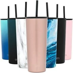 Simple Modern Insulated Tumbler With Lid And Straw | Iced Coffee Cup Reusable Stainless Steel Water Bottle Travel Mug | Gifts For Women Men Her Him | Classic Collection | 24oz | Rose Gold 19 Simple Modern Insulated Tumbler With Lid And Straw | Iced Coffee Cup Reusable Stainless Steel Water Bottle Travel Mug | Gifts For Women Men Her Him | Classic Collection | 24oz | Rose Gold -Brabantia Shop 41nfDTma1xL. AC