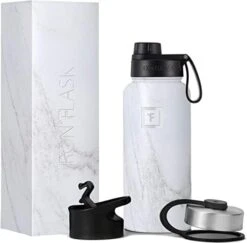 IRON °FLASK Sports Water Bottle - 40 Oz, 3 Lids (Spout Lid), Leak Proof, Vacuum Insulated Stainless Steel, Double Walled, Thermo Mug, Metal Canteen -Brabantia Shop 41omDXkyBL. AC
