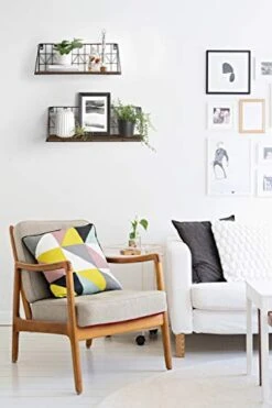 Mkono Wall Floating Shelves Set Of 2 Rustic Wood Bathroom Shelf (11.5" + 17.7"), Black Metal Wire Storage Display Shelving Room Recor For Bedroom Living Room Kitchen Office,Brown 9 Mkono Wall Floating Shelves Set Of 2 Rustic Wood Bathroom Shelf (11.5" + 17.7"), Black Metal Wire Storage Display Shelving Room Recor For Bedroom Living Room Kitchen Office,Brown -Brabantia Shop 41pihctha8L