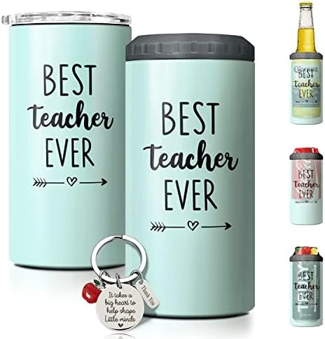 SANDJEST Teacher Tumbler - 4-in-1 Big Heart Shape Little Minds Tumbler Cup Can Cooler - 12oz Stainless Steel Insulated Cans Coozie Teachers Mug Birthday, Christmas, Appreciation, Teacher's Day Gifts 6 SANDJEST Teacher Tumbler - 4-in-1 Big Heart Shape Little Minds Tumbler Cup Can Cooler - 12oz Stainless Steel Insulated Cans Coozie Teachers Mug Birthday, Christmas, Appreciation, Teacher's Day Gifts - Image 6