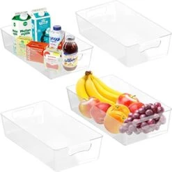 Simple Houseware 4PK XL Size Kitchen Bin Organizer, 15" X 8.4" X 3.75", Clear -Brabantia Shop 41qaDknv tL. AC